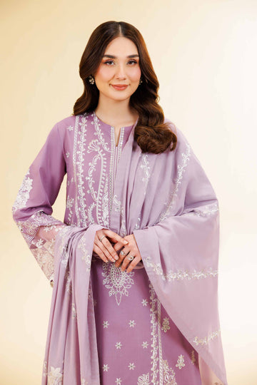 Nishat Linen 3 Piece - Dyed Embroidered Suit - 42501351 Online Shopping